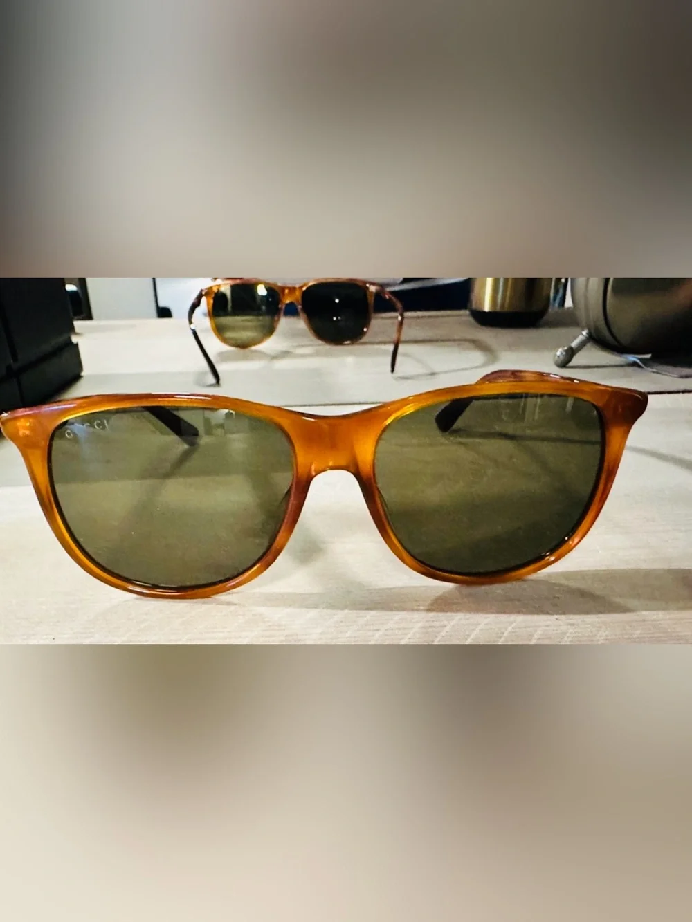 Authentic Gucci Brown Tortoiseshell Sunglasses